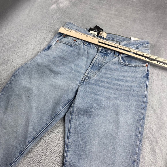 Levis 501 90s Jeans Womens 27x30 Light Wash Blue Straight Leg Denim A19590011 - Picture 5 of 12